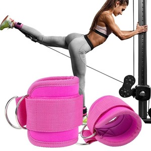 Correa de tobillo de neopreno personalizada, correas de tobillo de gimnasio rosa para máquinas de cable, venta al por mayor, accesorios de levantamiento de pesas, productos de gimnasio - Product Image 1