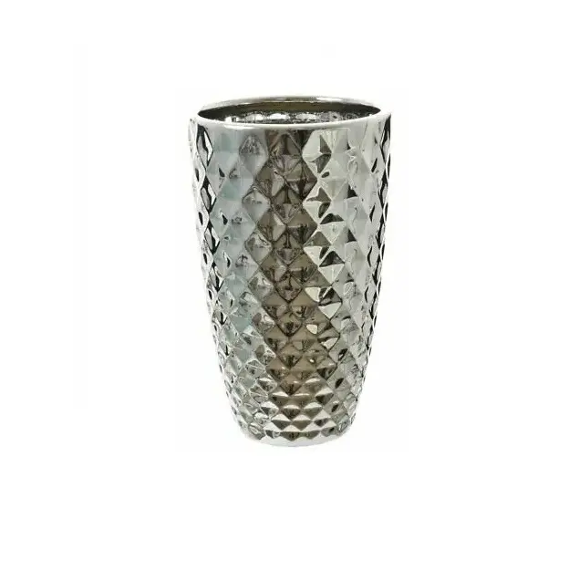 Top trending Alumínio Flor Vaso diamante Mais Recente Design De Alumínio Sólido Flor Stand Smart Metal Flor Vaso Top Selling