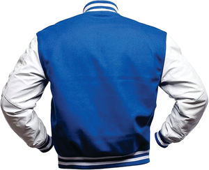 Veste Boxy Varsity pour hommes vente en gros de veste de baseball avec logo personnalisé brodé pour les sports d'hiver veste de baseball en laine pour les collèges - Product Image 3