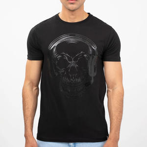 เสื้อยืดผ้าคอตตอนพิมพ์โลโก้ได้ตามต้องการเสื้อยืดลำลองสำหรับทั้งชายและหญิง - Product Image 1