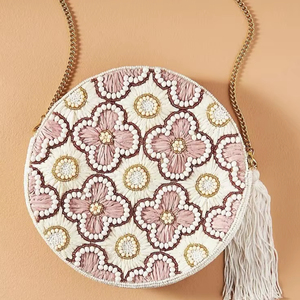 ACABADO DESGASTE BORDADO BOLSOS ÚNICOS MEJOR Estilo bohemio Bordado Trabajo Mano Embrague Monederos Bolsos Diseño elegante Forro al por mayor - Product Image 1