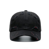 Topi Baseball warna hitam kustom untuk pria, layanan Oem topi bisbol katun harga pabrik mewah terlaris