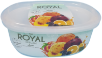 Conteneur IML en PP de 41 oz à conception spéciale, inviolable, avec couvercle IML en PP pour l'emballage alimentaire (chocolat, beurre, crème glacée, beurre de cacahuète)