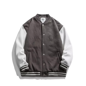 2024 New Arrival Customizable Bomber <b>Jacket</b> Personalized Logo Embroidered Patches Stand Collar Winter <b>Men's</b> - Product Image 5