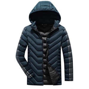 Chaqueta acolchada con cuello levantado personalizada para hombre para la temporada de invierno Servicios OEM Diseño de logotipo Street Wear Puffer Coat - Product Image 3