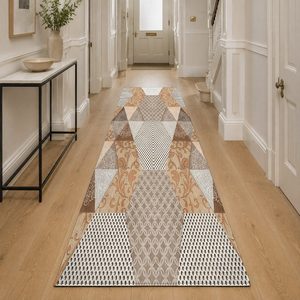 RUGS DEPOT LXDP-0866 Wholesale Terracotta Gold Modern Vintage Digital Printed Machine Washable Chenille Area Rug Non <b>Slip</b> - Product Image 5