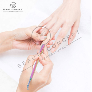 Rainbow Color Eco-Friendly Manicure & <b>Pedicure</b> Cuticle Pusher <b>Tool</b> Rust-Resistant Stainless Steel Nail Care Accessory - Product Image 4