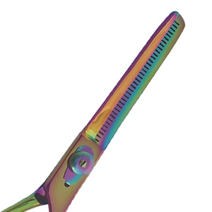 Tijeras profesionales de peluquería de 30 dientes superventas, acero inoxidable de alta calidad, afiladas y romas ajustables de Pakistán - Product Image 6