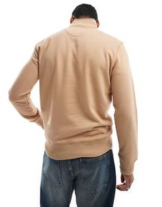 Men's Hoodies High Quality Custom Made 100% Cotton Pullover Zip up Fleece Winter Warm Men Mock Neck Puff Printing Sweatshirts - Product Image 6