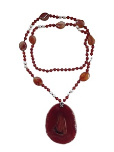 Venta al por mayor de accesorios creativos Vintage collar de resina geométrica con diseño de Ángel colgante de moda más nuevo para las mujeres - Product Image 3