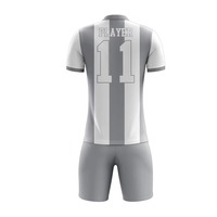 Seragam Jersey Sepak Bola Kustom Model Baru Set Lengkap Seragam Kosong 100% Poliester Seragam Klub Kustom Jersey Sepak Bola