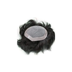 Peluca de cabello 100% humano para hombre, peluquín Frontal de alta calidad con lazo en V - Product Image 4