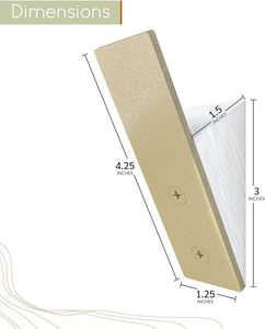 Percha de pared dorada para abrigos y sombreros con bata de baño de latón, gancho para toallas, accesorios decorativos para baño para uso en ropa - Product Image 2