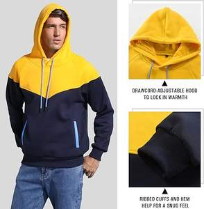 Sweat à capuche vierge personnalisé pour hommes avec poche plate en coton épais sweats unisexes vêtements logo personnalisé surdimensionné épais sweats à capuche pour hommes - Product Image 4