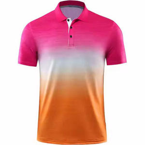 Hombres de algodón de calidad para polos con logotipo bordado personalizado Ropa deportiva informal Patrón sólido para camiseta Polo - Product Image 2