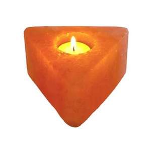 Bougeoir au sel rose de l'Himalaya artisanal naturel et biologique Meilleur fabricant Bougeoir léger au sel de l'Himalaya - Product Image 3