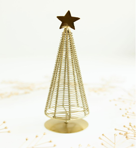 Arbre de Noël en métal avec étoile pour table de Noël Décoration de la maison Petit dessus de table Arbre de Noël pour décoration de la maison Vente en gros - Product Image 1