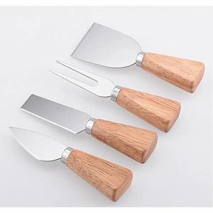 Ensemble de serveurs de fromage en métal de qualité supérieure avec poignée décorative Outils à fromage en acier inoxydable pour cadeau de cuisine - Product Image 6
