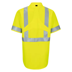 Men Working 100% Polyester Safety Dress <b>Shirts</b> Wholesales Hi Vis Working Security Dress <b>Shirts</b> Construction Working OEM <b>Shirts</b> - Product Image 4