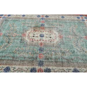 Alfombra Turca Vintage, Alfombra Extra Grande de 7.1x10.4 pies (216x318 cm), Alfombra de Lana con Rayas Rojas - Product Image 4