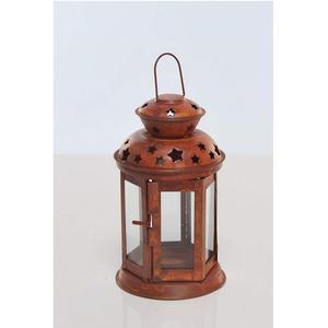 Pot à bougie en métal galvanisé avec vitre trempée, lanterne décorative en métal à prix avantageux - Product Image 6