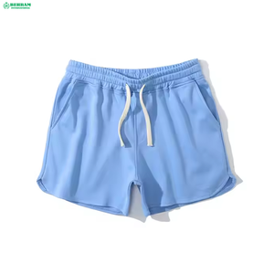 Pantalones Cortos de Lino/Algodón para Hombre, Cintura Alta, Cierre con Cordón, Secado Rápido, Logotipo Bordado en 3D en la Parte Delantera, Logotipo Personalizado, Transpirables - Product Image 2