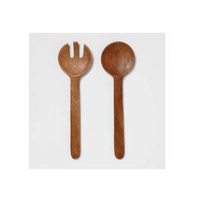 Ensemble de spatules et cuillères en bois d'acacia au design classique, ustensiles de cuisine, spatule en bois pour la maison, ensemble de cuillères de service, outils à salade - Product Image 2