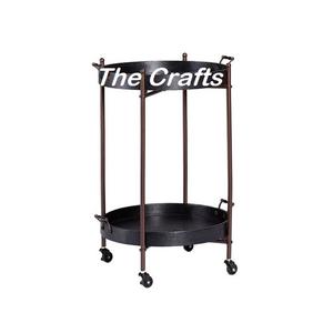 Fabulous Design Serving Cart <b>Trolley</b> In Iron Black Color Serving Food Snacks <b>Trolley</b> For Home Kitchenware Use - Product Image 2