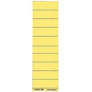 Etiquetas de Cartulina Amarilla Leitz ALPHA 60 x 21 mm, 190 g/m², 100 Unidades por Paquete Accesorio para Carpeta de Archivos - Product Image 1