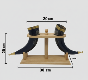 AZ ENTERPRISES AZE-HM09 Tasse en corne naturelle artisanale, finition polie, classique, écologique, pour mariage, pour boire de la bière ou du café - Product Image 1