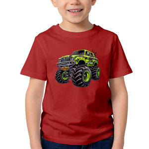 Lightweight Printed Cotton Short Sleeve Tshirt Boys Customized Color Custom Made Size Comfortable Daily Wear Summer OEM <b>Apparel</b> - Product Image 1