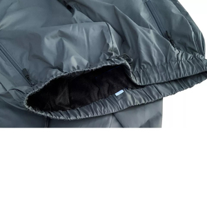 Top vente personnalisé 100% Polyester hiver à capuche fermeture éclair coupe-vent ensemble double couche Jogging veste maille doublure Shorts - Product Image 6