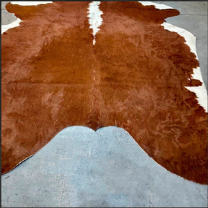 Alfombras de cuero de vaca HEREFORD de Brasil - Calidad de alta gama - Producto natural - Ubicación de las alfombras de cuero de vaca de la más alta calidad - Product Image 3