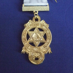 Masonic Jewelry Black Enamel Stainless Steel Freemason Jewelry 18K Gold Mysterious Brotherhood Jewelry Ronpex - Product Image 5