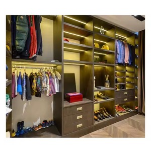 Enblr We Support for Customize Design Modern Modular Walking Closet Cabinet Design for Bedroom Furniture Usage Good Quality - Product Image 6