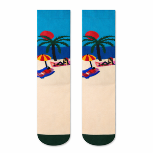 Calcetines Divertidos con Estampado de Dibujos Animados, Diseño Novedoso y Colorido, Mezcla de Algodón, Unisex, Casuales, Venta al Por Mayor, OEM, Personalizados - Product Image 1