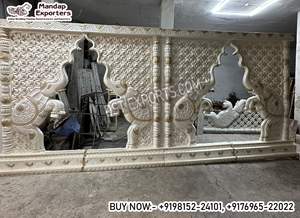 Décoration de scène de mariage traditionnelle avec cadres en forme d'éléphant pour salles de mariage d'Inde du Sud, décoration de scène d'éléphant pour mariage, aménagement de scène de mariage sri-lankais, États-Unis - Product Image 4