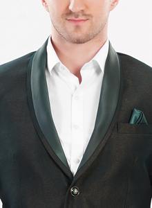 La Scoot Hombres 2 piezas Diseñador Poliéster Viscosa Estilo Jodhpuri O-cuello Cuello Traje de fiesta Regular Fit Single Breasted Long - Product Image 5