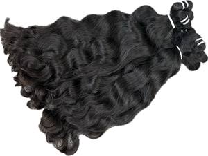 ผมต่อจากเวียดนามสำหรับผมยาวเป็นลอนธรรมชาติทำจาก100% ผมแท้ทุกสี - Product Image 3