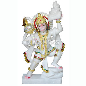 พระฮันูมาณ จิ พระพุทธรูปหินอ่อน |   พระพุทธรูปซันจีวานี บาจรังบาลี สำหรับบูชาที่บ้าน |   มาลิยาส - Product Image 1