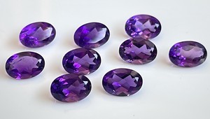 Amatista Natural Oval 5x7mm Corte Facetado-Amatista Púrpura Suelta Calidad Superior - Product Image 5