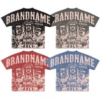 Camisetas de Cuello Redondo para Hombre, 100% Algodón, Bordadas, Corte Regular, Logotipo Personalizado, Tejido Sólido, Transpirables, Venta al Por Mayor, Alta Calidad
