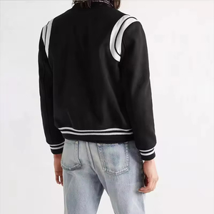 Custom Men's Letterman Varsity <b>Jacket</b> Top Quality Wool Body with Leather Sleeves Features 2 Pockets Front winter <b>Jacket</b> for men - Product Image 2