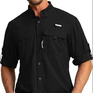 Camisas de Alta Calidad, Camisas de Pesca de Manga Larga con Botones, Tops Casuales - Product Image 1