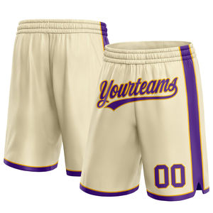 Pantalones cortos de baloncesto bordados sólidos auténticos personalizados 100% malla poliéster ligero transpirable uniformes de equipo de secado rápido para - Product Image 1