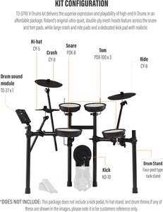 Ensemble de batterie électronique R0land V Drums TD 07KV neuf avec sac pour baguettes et câble audio 3,5 mm - Product Image 4
