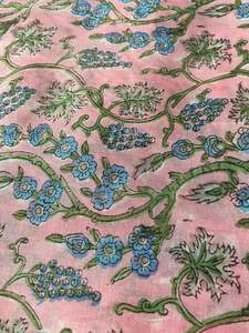 ชุดเดรสผ้าคอตตอนพิมพ์ลายดอกไม้แบบอินเดียผ้าถักน้ำหนักเบาและงานฝีมือสำหรับวิ่ง - Product Image 2