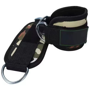 สายรัดข้อเท้าออกกำลังกายกันน้ำพร้อมการป้องกันสำหรับเครื่องเคเบิ้ลสายรัด D-ring แบบคู่-รองรับสำหรับทุกเพศ - Product Image 1