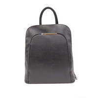 AP IDEA MODA Echtleder Damenrucksack mit Reißverschluss, festem Griff und Polyesterfutter - Modischer Stil, hergestellt in Italien, Verde