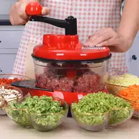 Manual Hand Pull Speedy Chopper Mini Vegetable Food Slicer – Amazingforless